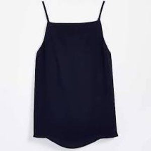 LOFT Square Neck Flowy Cami Navy XL